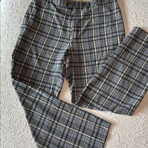 Vintage Burberry London Plaid Trousers, JB23, Size 34 Reg in EUC